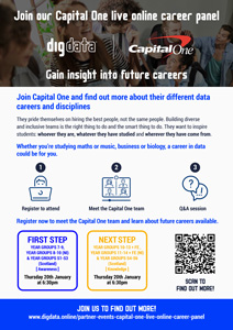 Digdata Capital One Career Panel Poster-First Step and Next Step