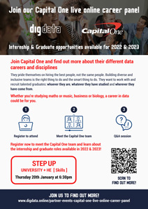 Digdata Capital One Career Panel Poster-Step-Up