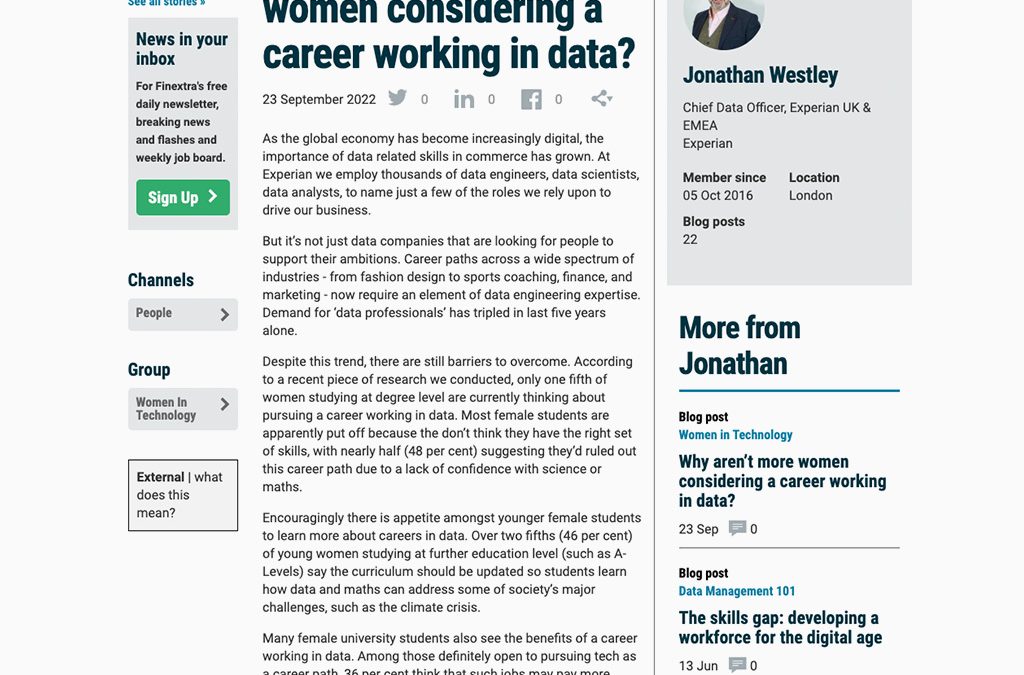 digdata finextra news article