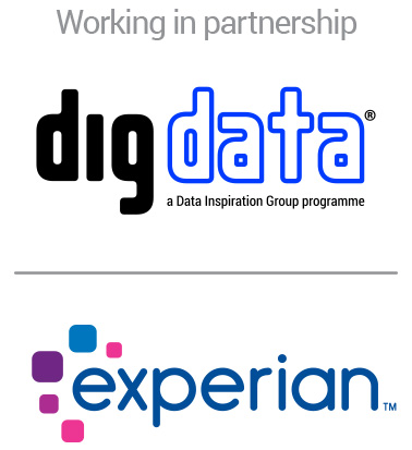 Digdata with Experian Logos first step portrait