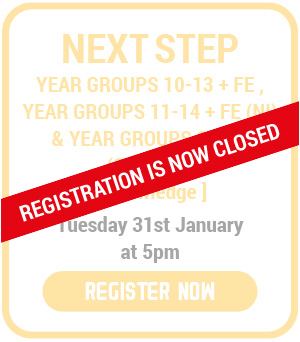itv career challenge next step registration is closed