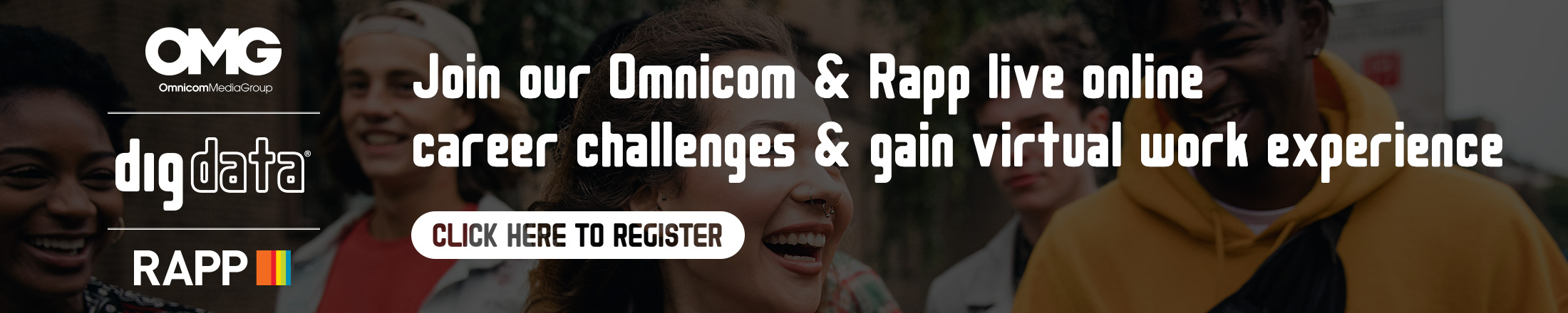 OMG & Rapp Career Challenge Register Banner